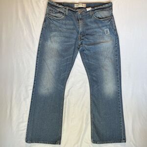Vintage Y2K Levis 527 Bootcut Jeans Mens 36x31 (36x30) Distressed Fade Patches
